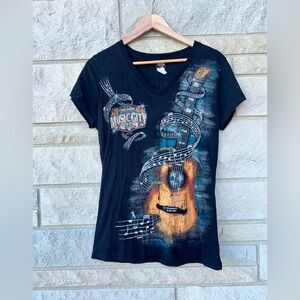 Harley Davidson 2017 Boswell's Music City Women's T-Shirt Nashville TN Embell XL